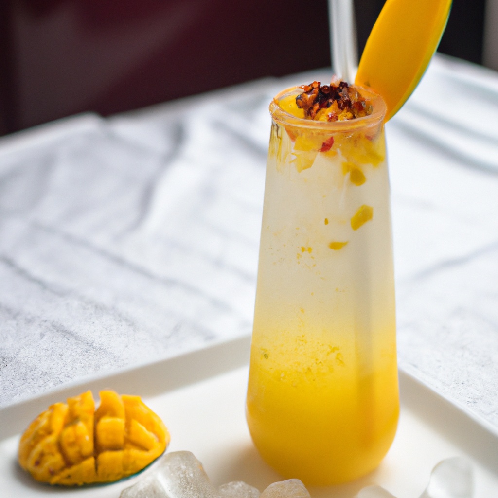 Tropical Mango-Pineapple Sparkler