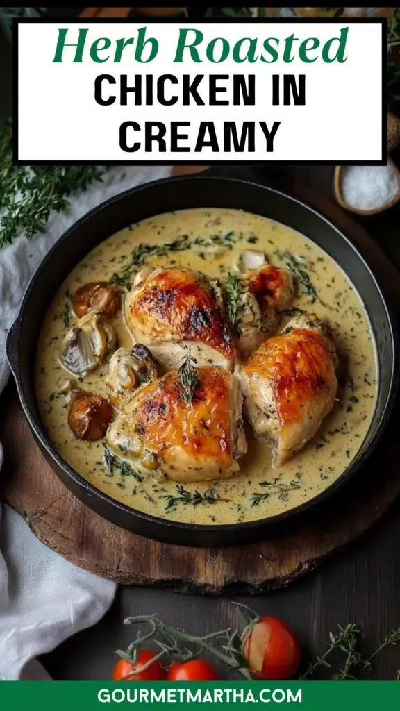 Pan-Roasted Chicken with Milk Powder and Herb Sauce