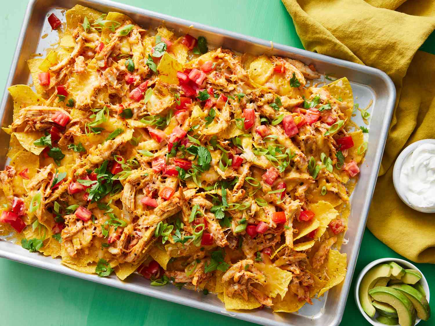 Crunchy Pork Rind Nachos with Spicy Tomato Salsa