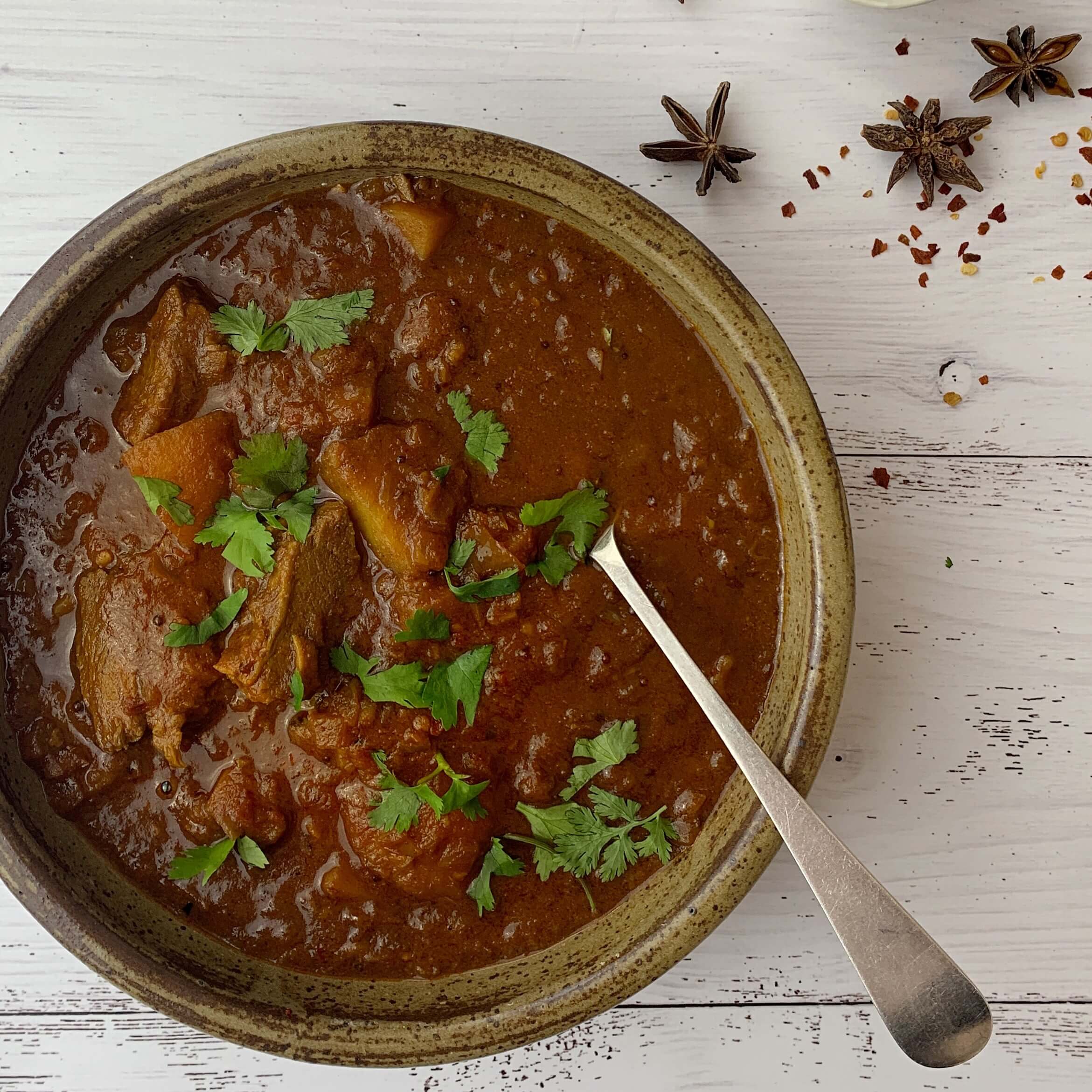 Slow-Cooked Kangaroo Stew with Native Pepper and Quandong