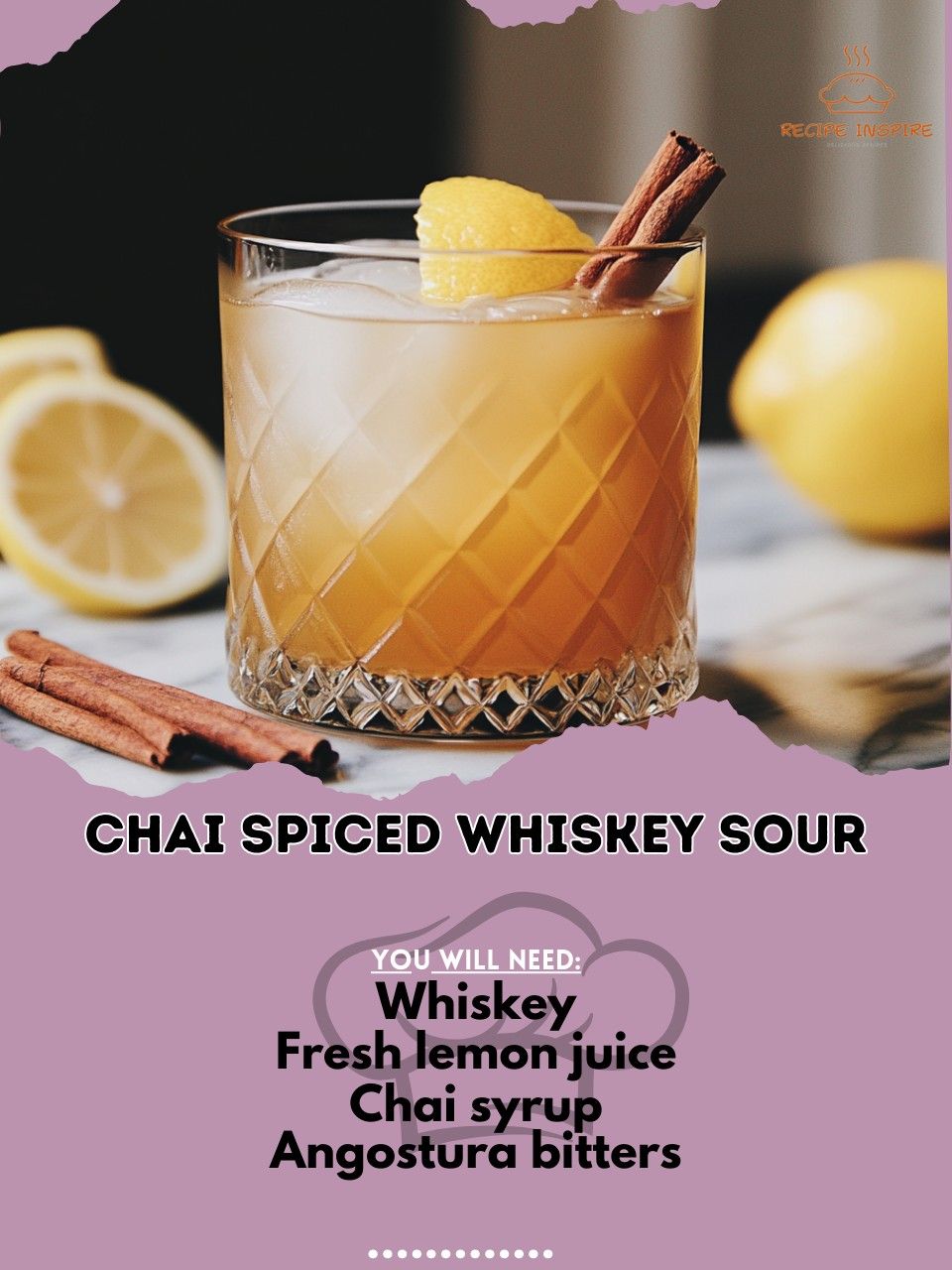 Spiced Chai Whiskey Sour
