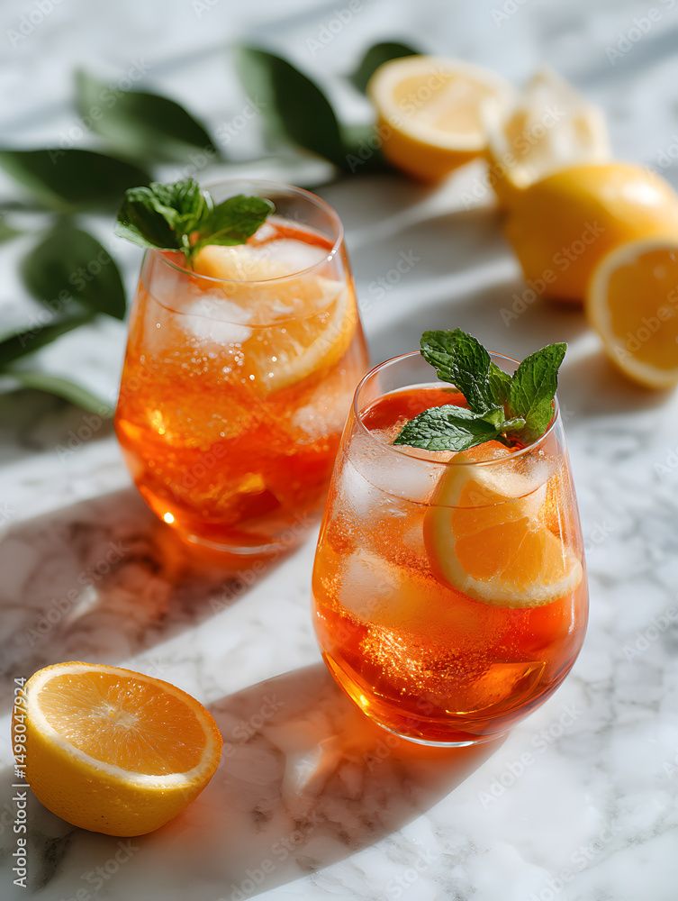 Spiced Sicilian Lemonade Spritz