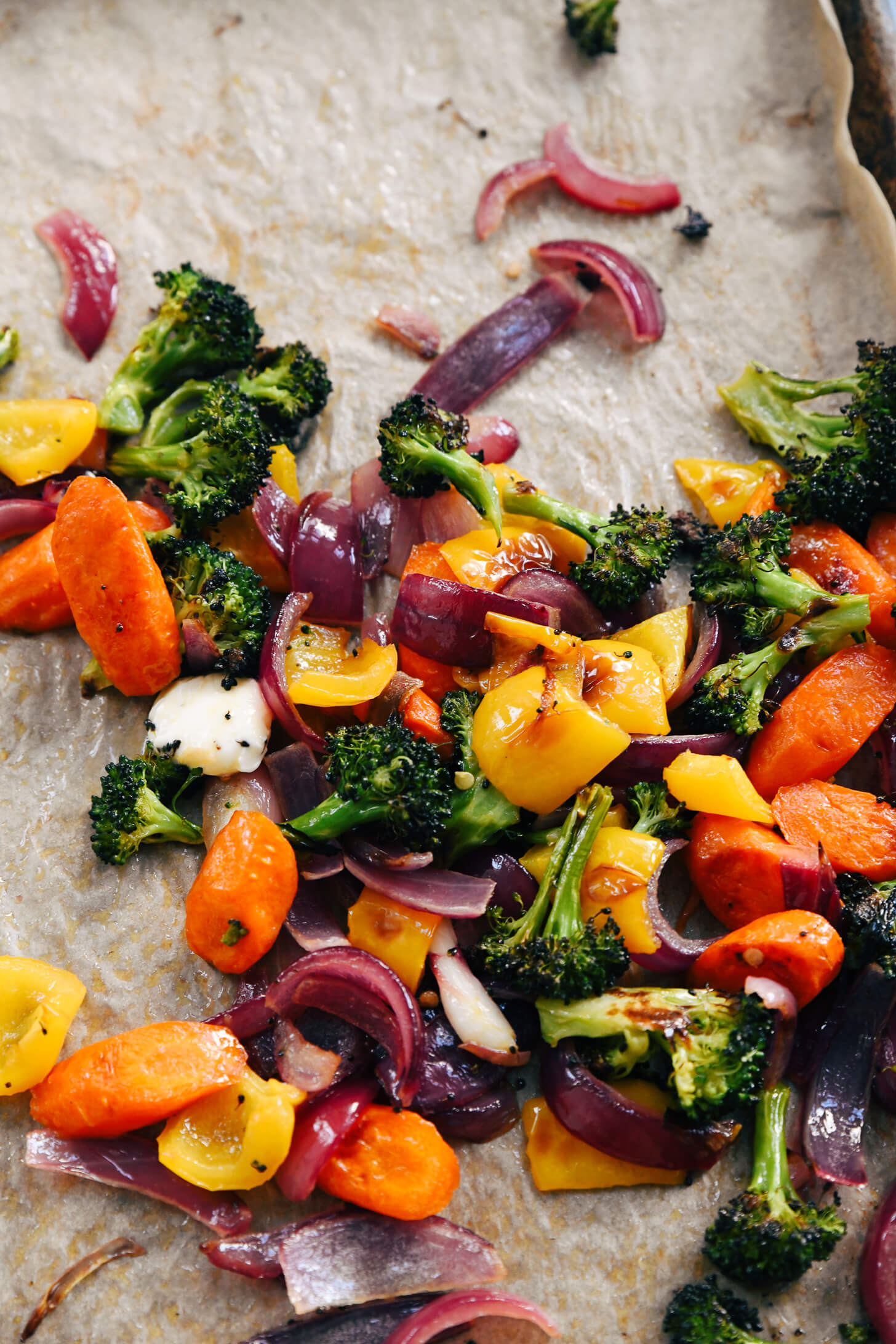 Layered Pasta Tower with Roasted Vegetable Medley