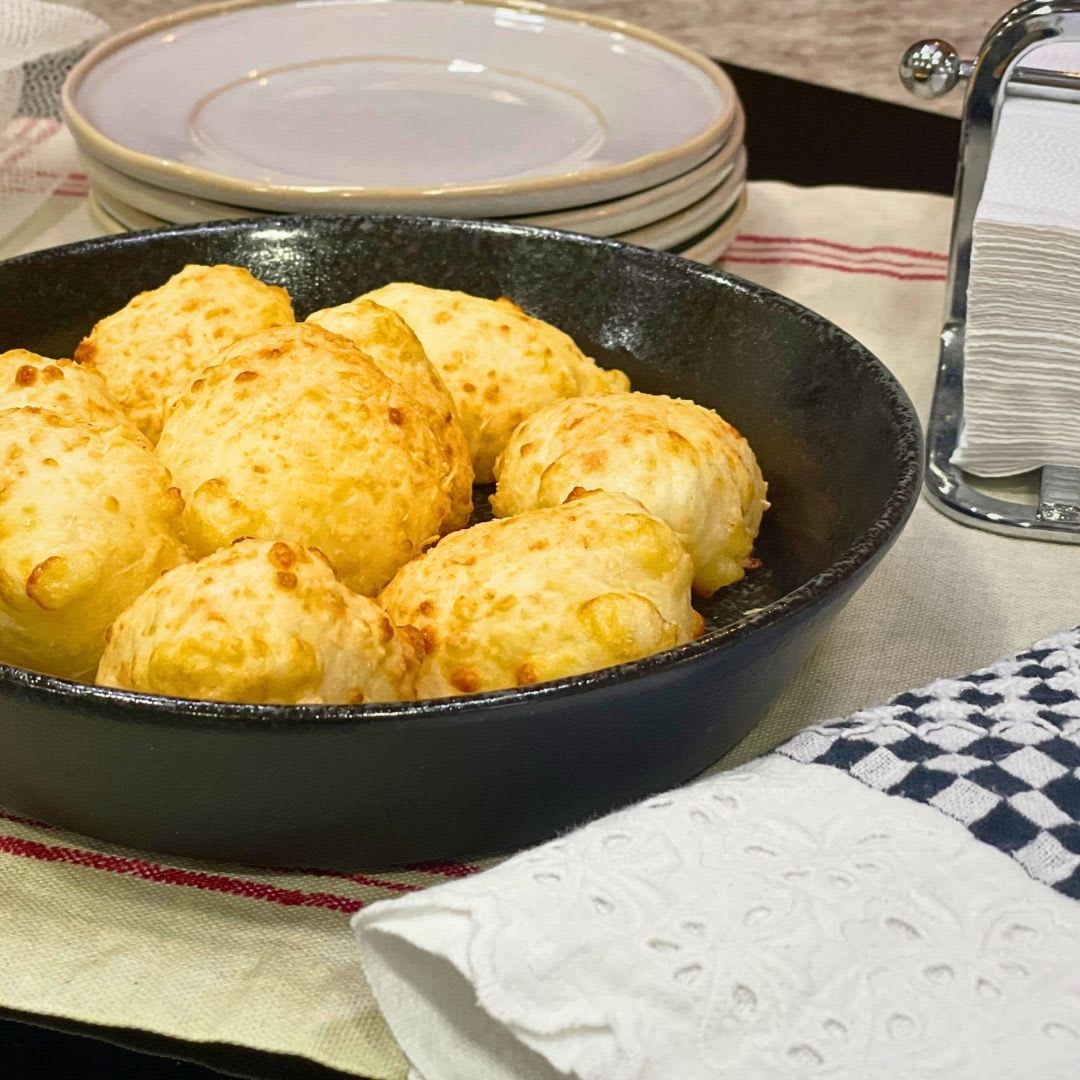 Pan-Fried Pão de Queijo with Parmesan and Tapioca Flour