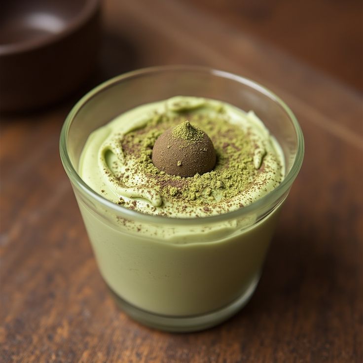 No-Bake Matcha White Chocolate Mousse