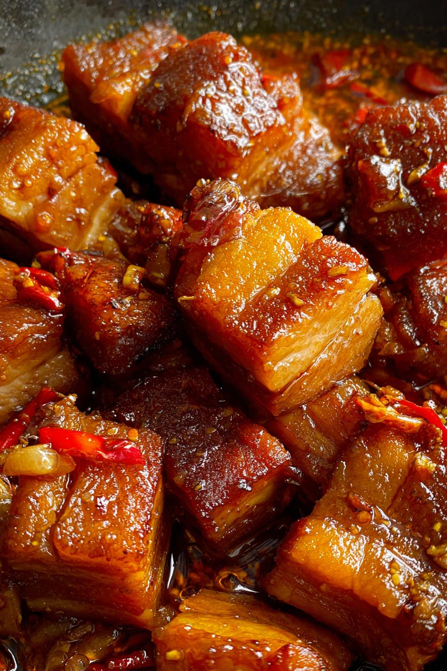 Sweet and Savory Shanghai Braised Pork Belly