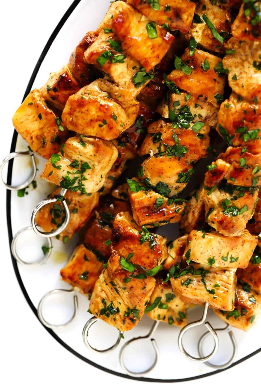 Frozen Herb-Marinated Grilled Chicken Skewers