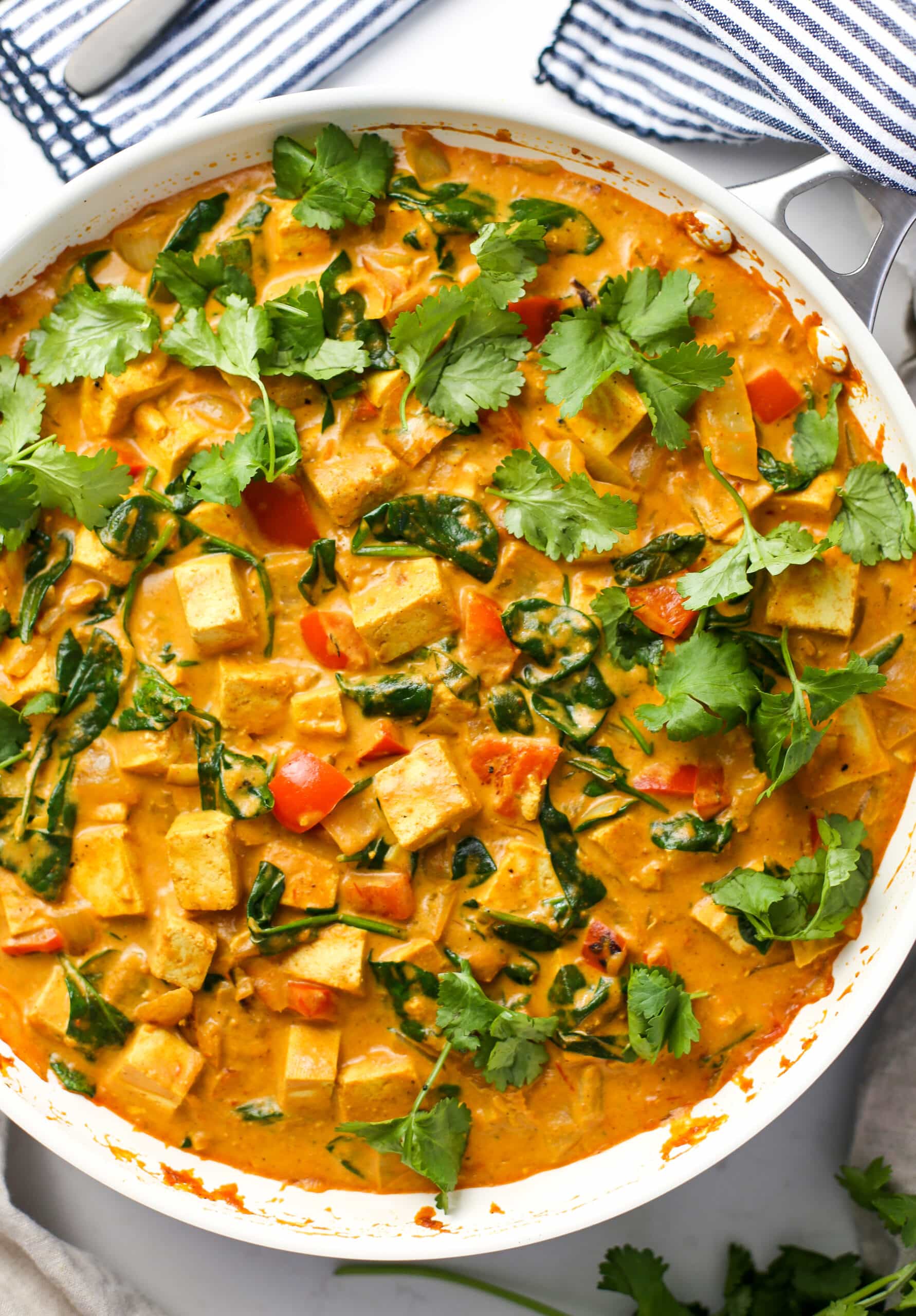 One-Pot Coconut Curry with Tofu and Vegetables