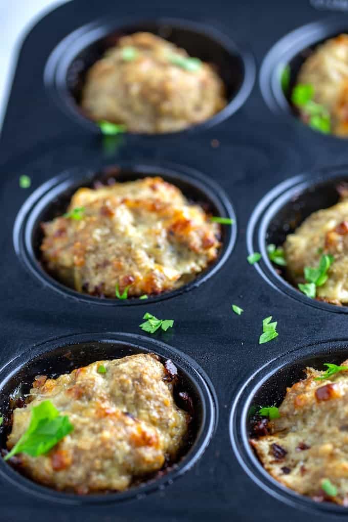 Mini Turkey and Vegetable Meatloaf Muffins