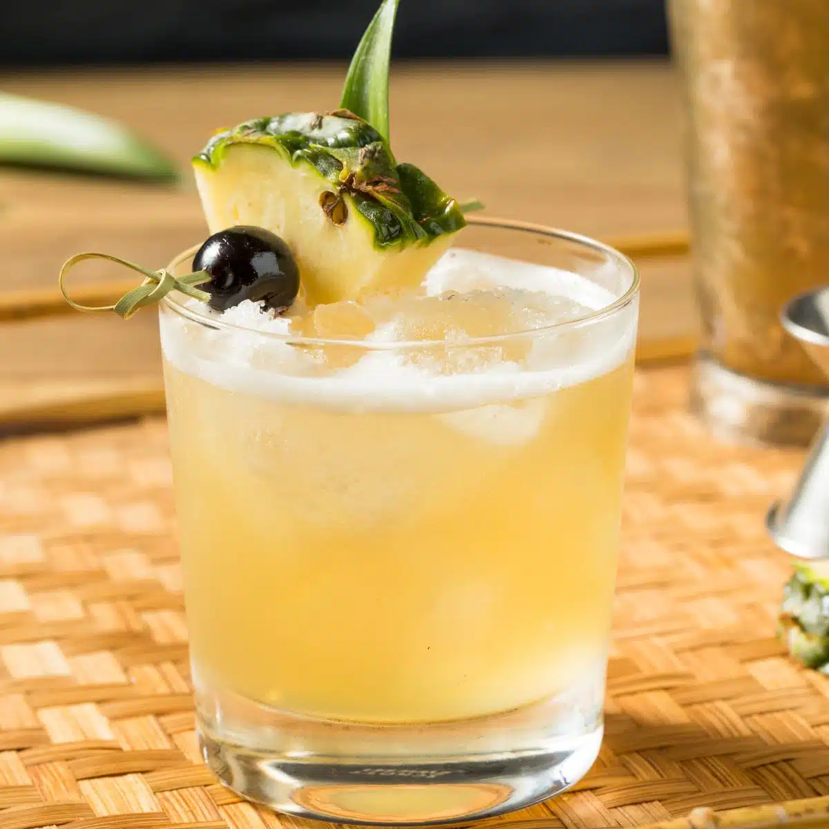 Tiki-Inspired Spiced Rum and Citrus Cocktail