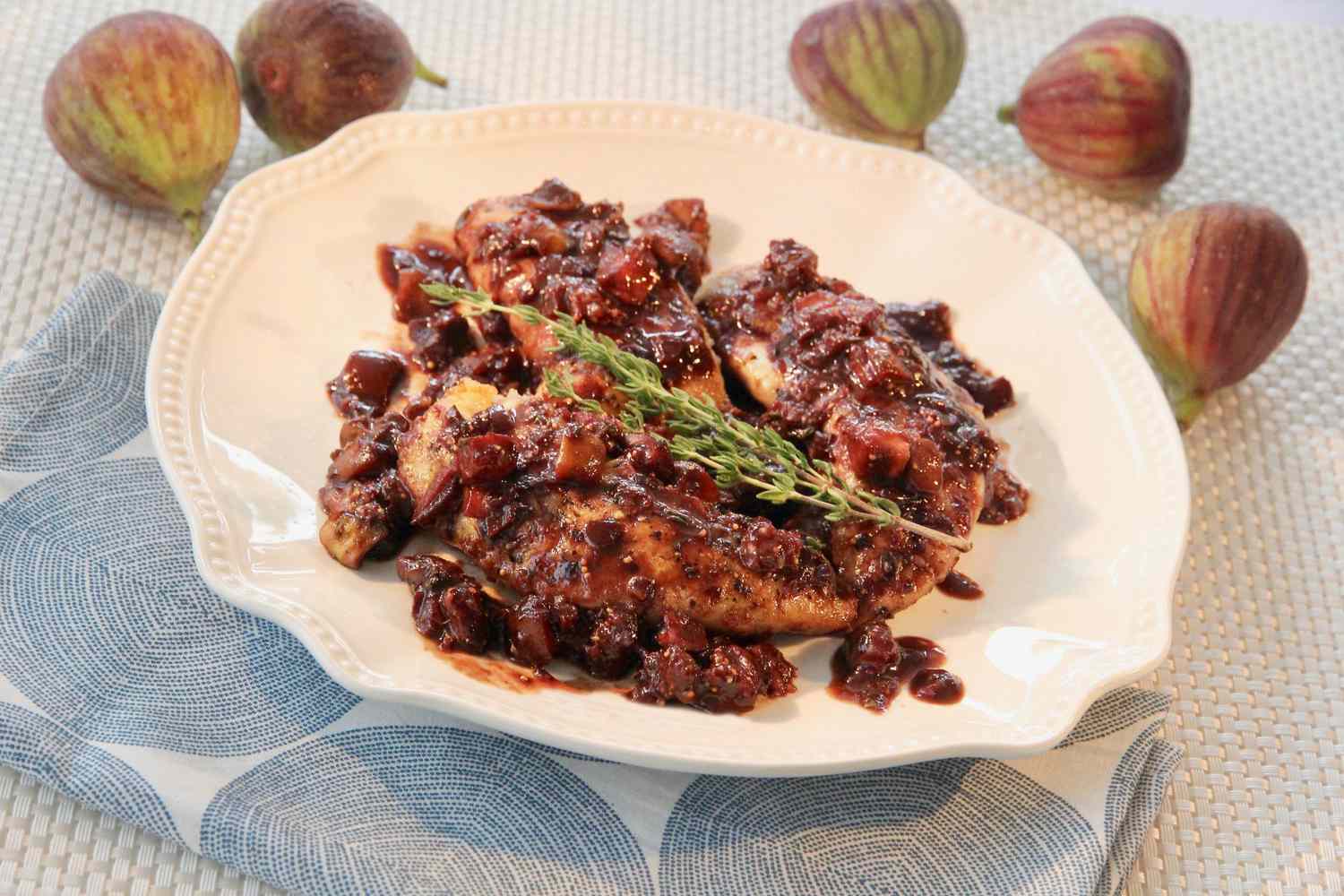 Pan-Seared Chicken with Aged Balsamic Fig Sauce