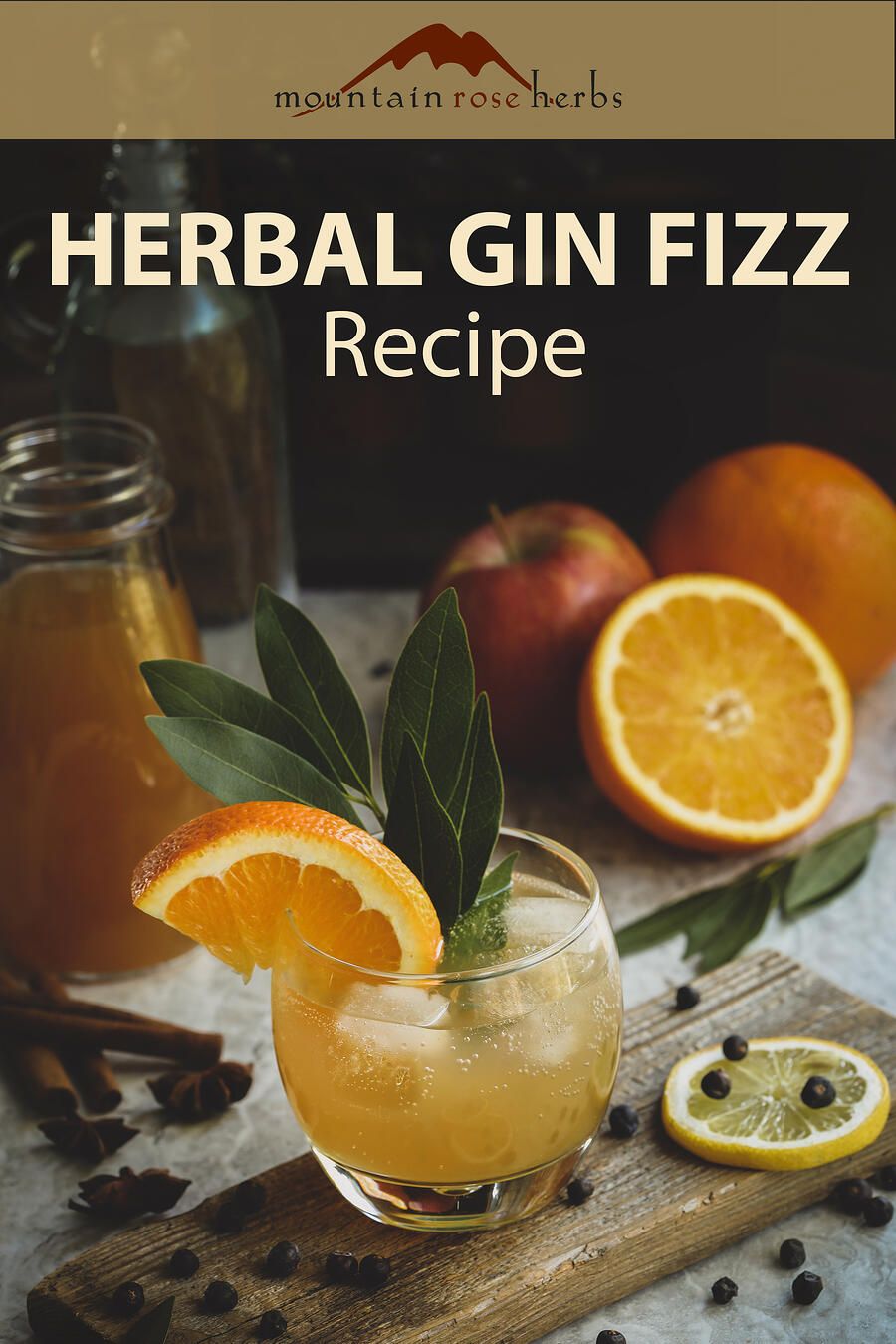 Herb-Infused Gin Fizz with Cardamom
