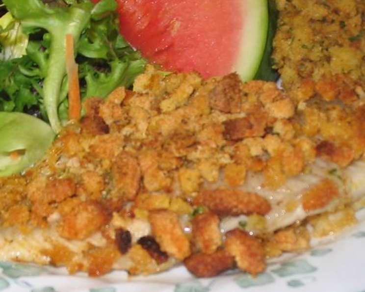 FlowFX Catfish with Cajun Spiced Cornbread Crust