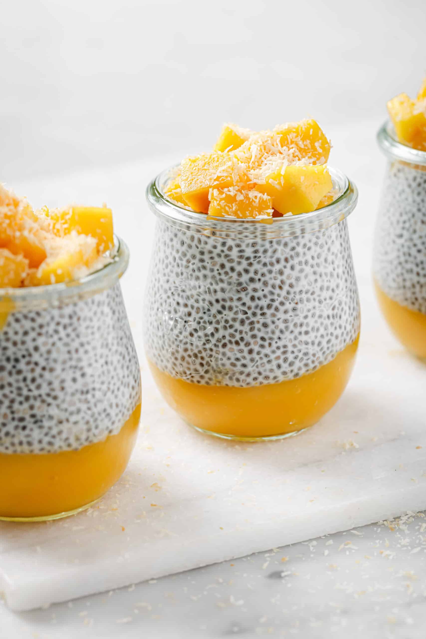 Mango Coconut Chia Seed Pudding
