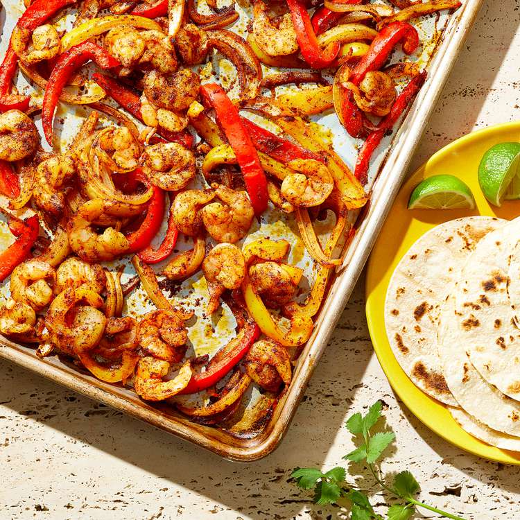 Sheet Pan Chile-Lime Shrimp with Corn and Black Beans