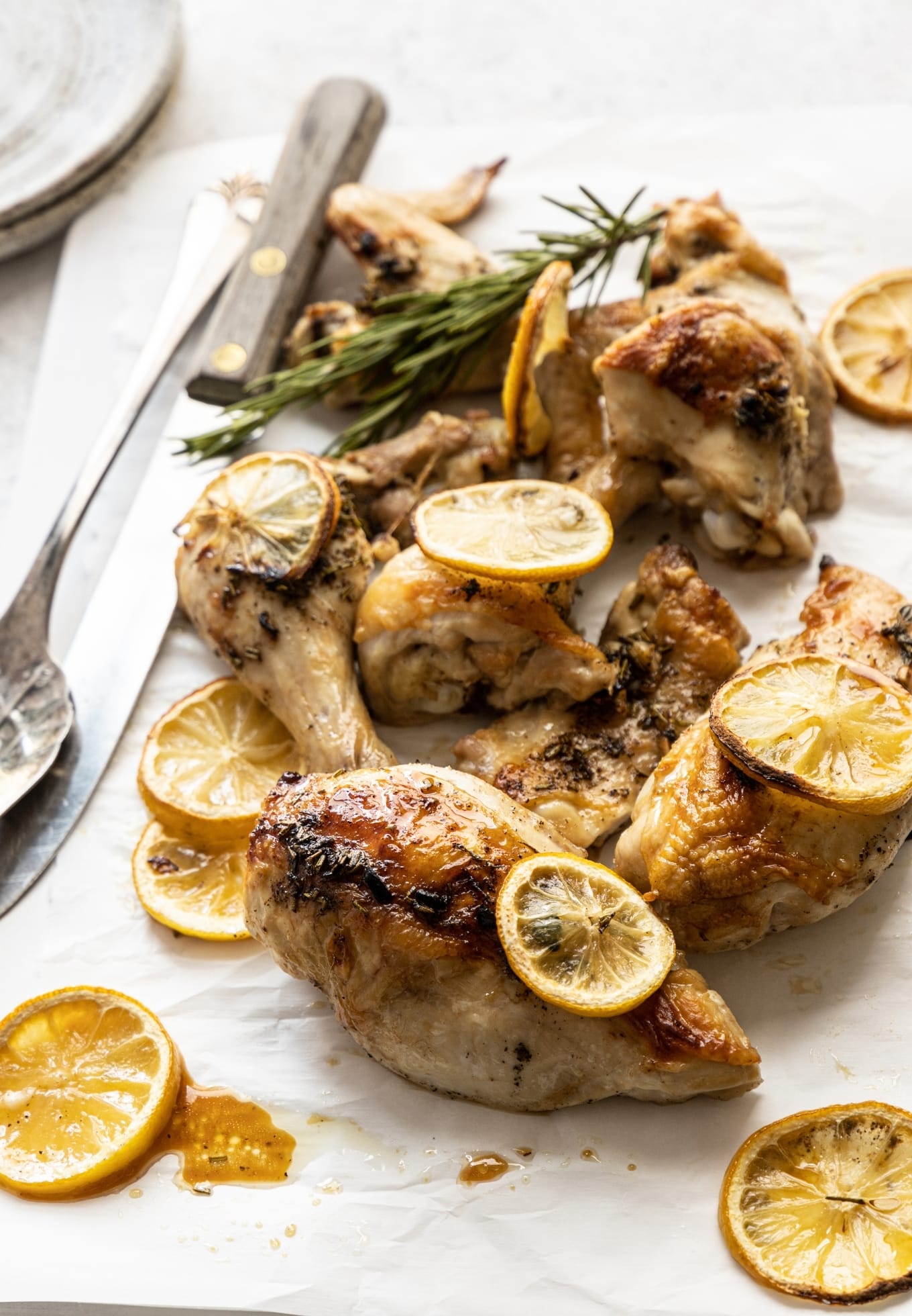 Smith's Herb-Roasted Chicken with Lemon-Dill Sauce