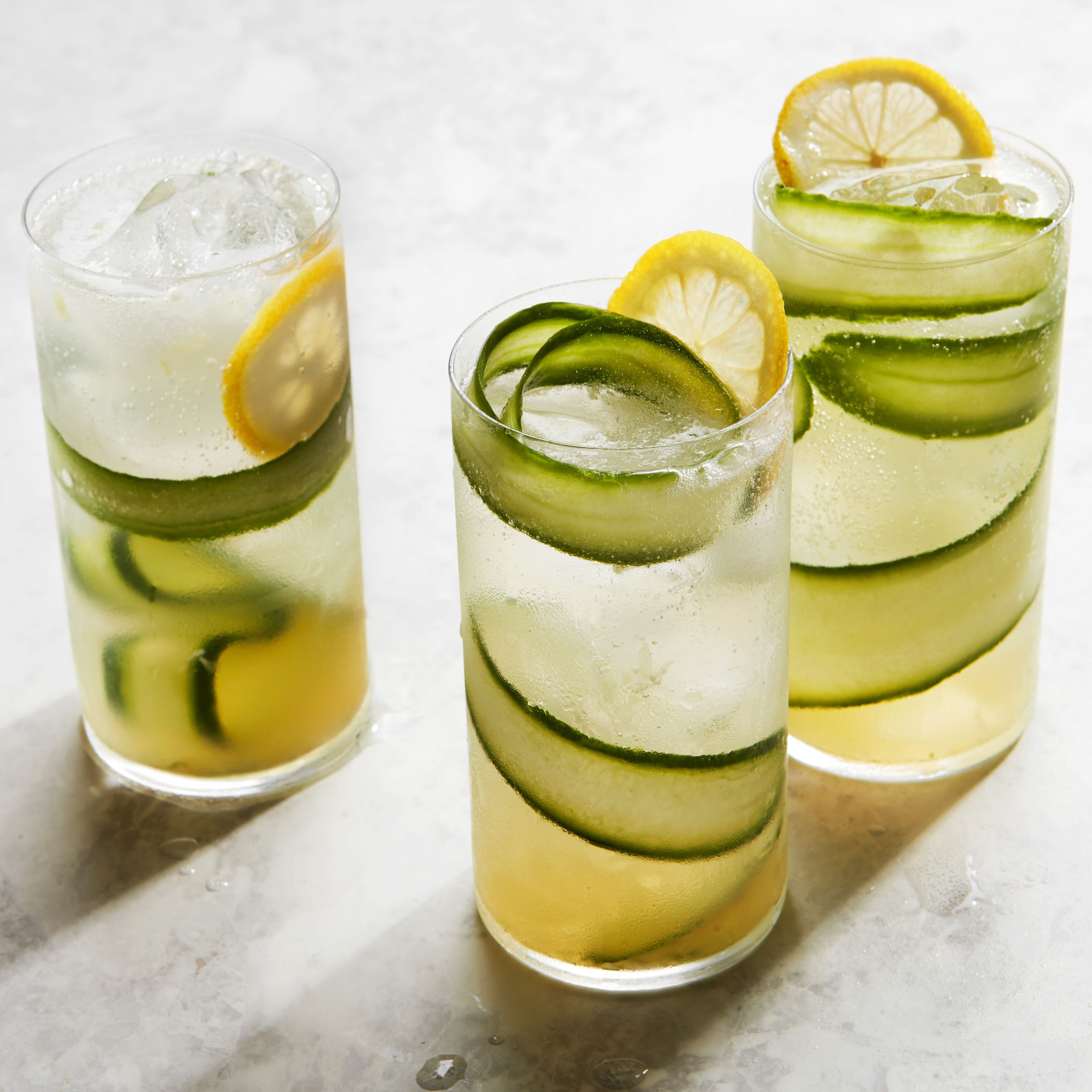 Herb-Muddled Gin & Cucumber Fizz