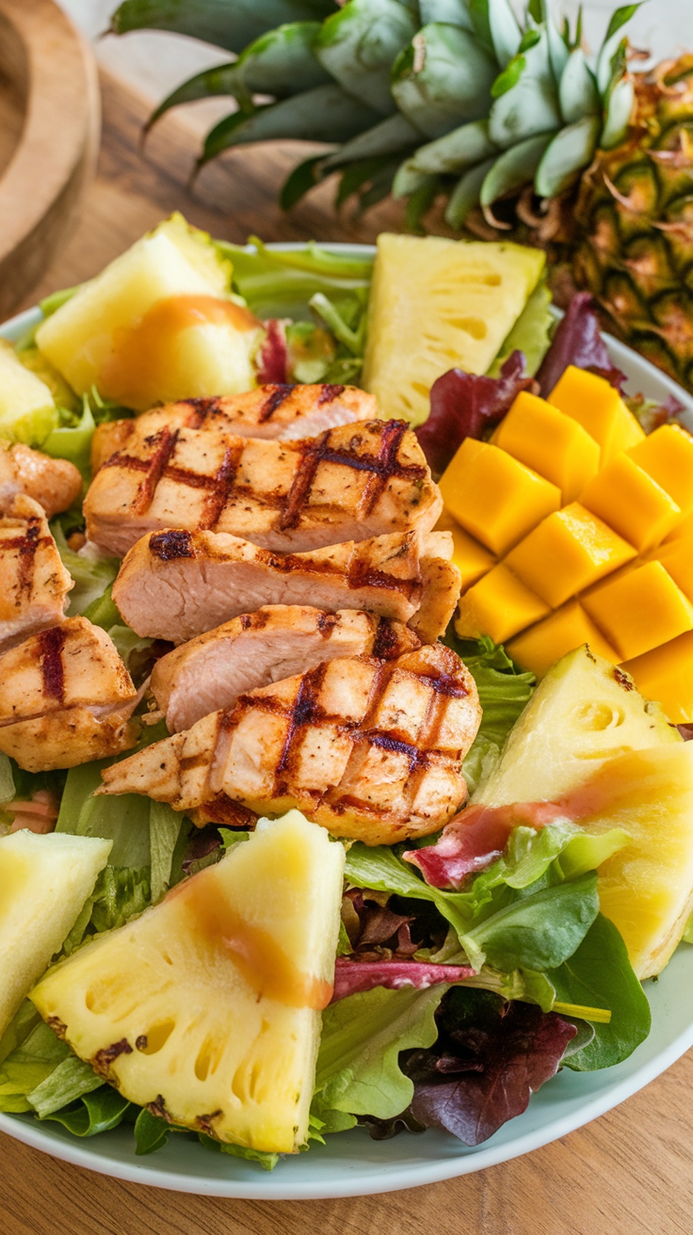 Infinite Craft-Inspired Watermelon and Fire-Grilled Chicken Salad