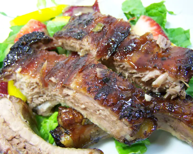 Maple-Chipotle Smoked Ribs with Apple BBQ Glaze