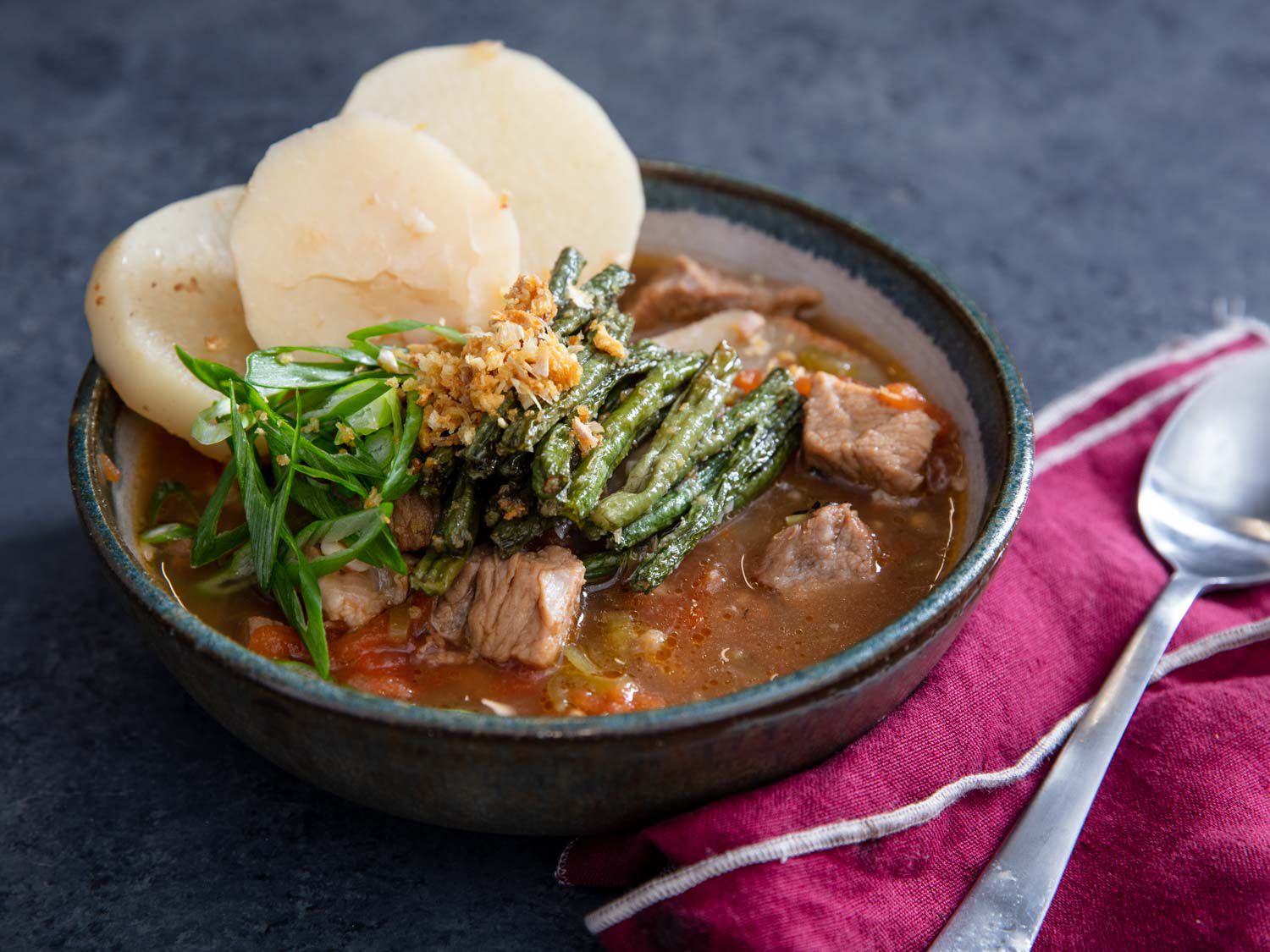 Stovetop Braised Pork with Tamarind and Coconut Sauce