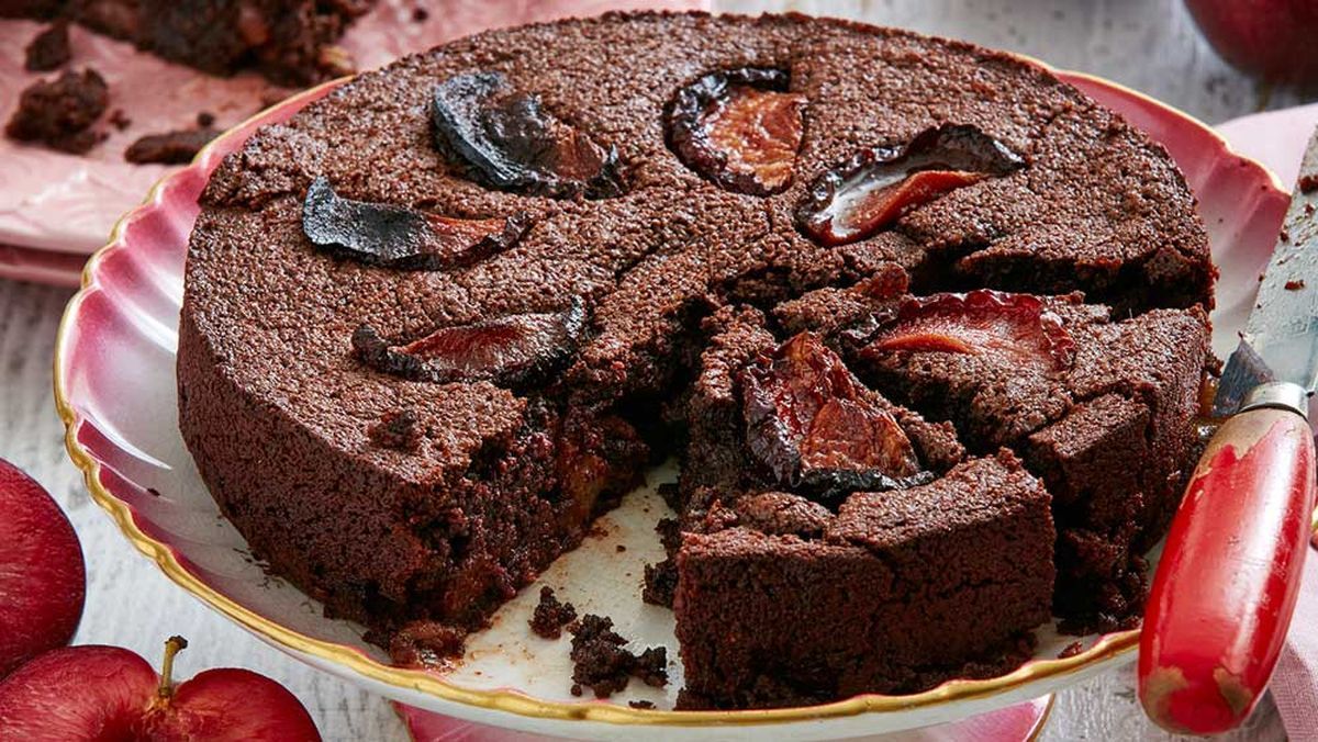 Macadamia Nut and Davidson's Plum Chocolate Slice