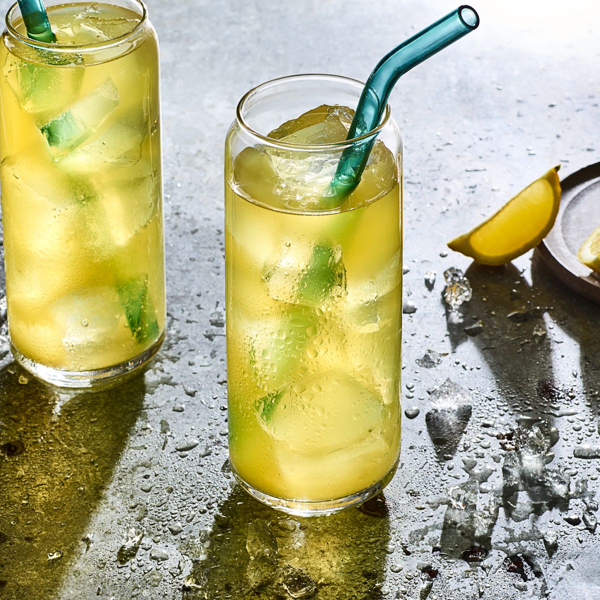 Imbibed Citrus and Mint Infused Iced Green Tea