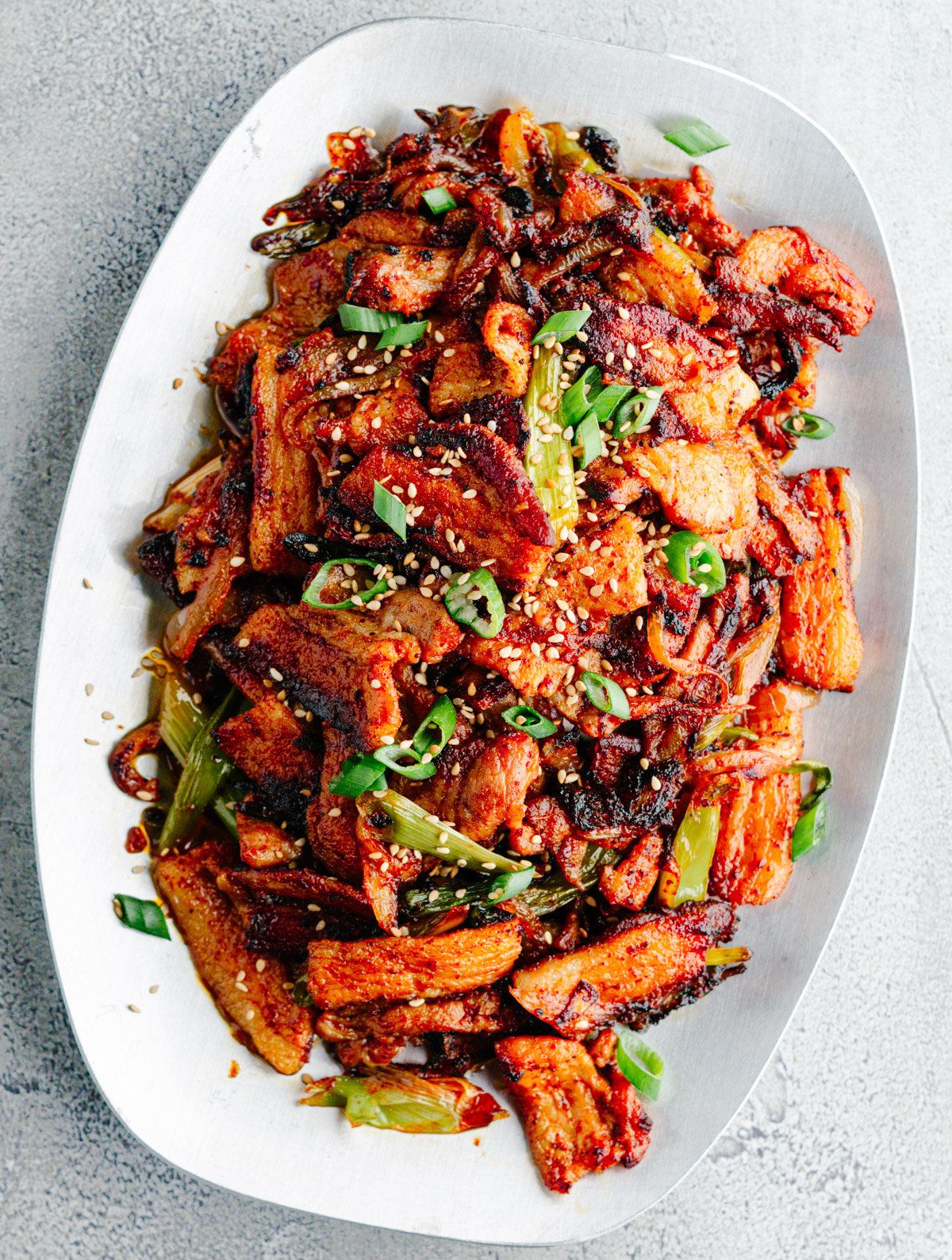 Crispy Korean-Inspired Pork Belly Stir Fry