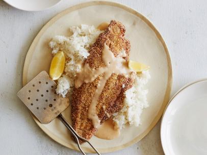 Toasted Manioc Flour Crusted Catfish with Spicy Brazilian Sauce