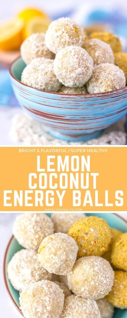 No-Bake Lemon Coconut Energy Balls