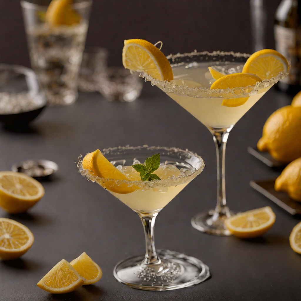 Citrus-Infused Gin Martini with Lemon Twist