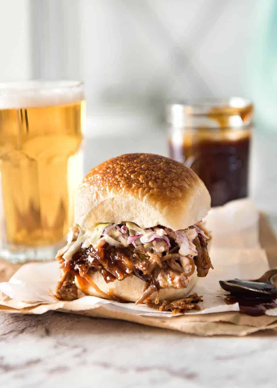 Wood-Fired Smoked Pulled Pork Sandwiches with Tangy Slaw