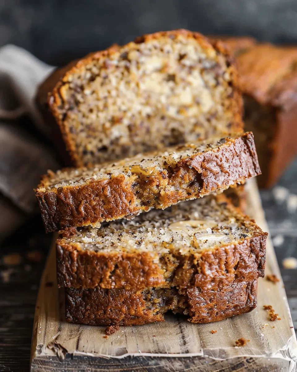 Vanilla Rum-Soaked Banana Bread