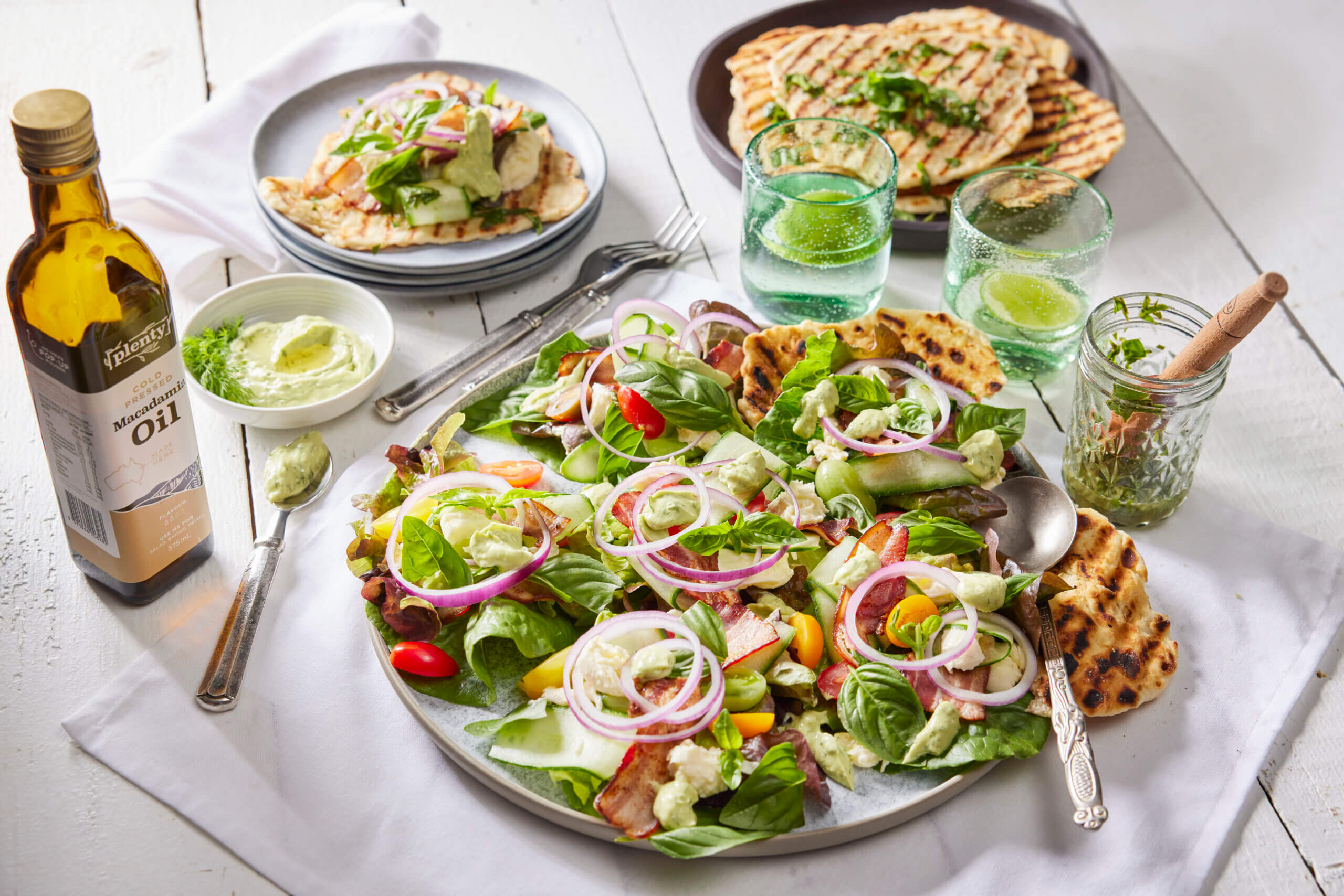 Roasted Macadamia and Kakadu Plum Salad with Wattleseed Dressing