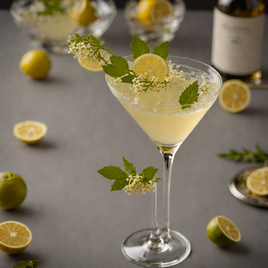 Zesty Elderflower Gin Martini