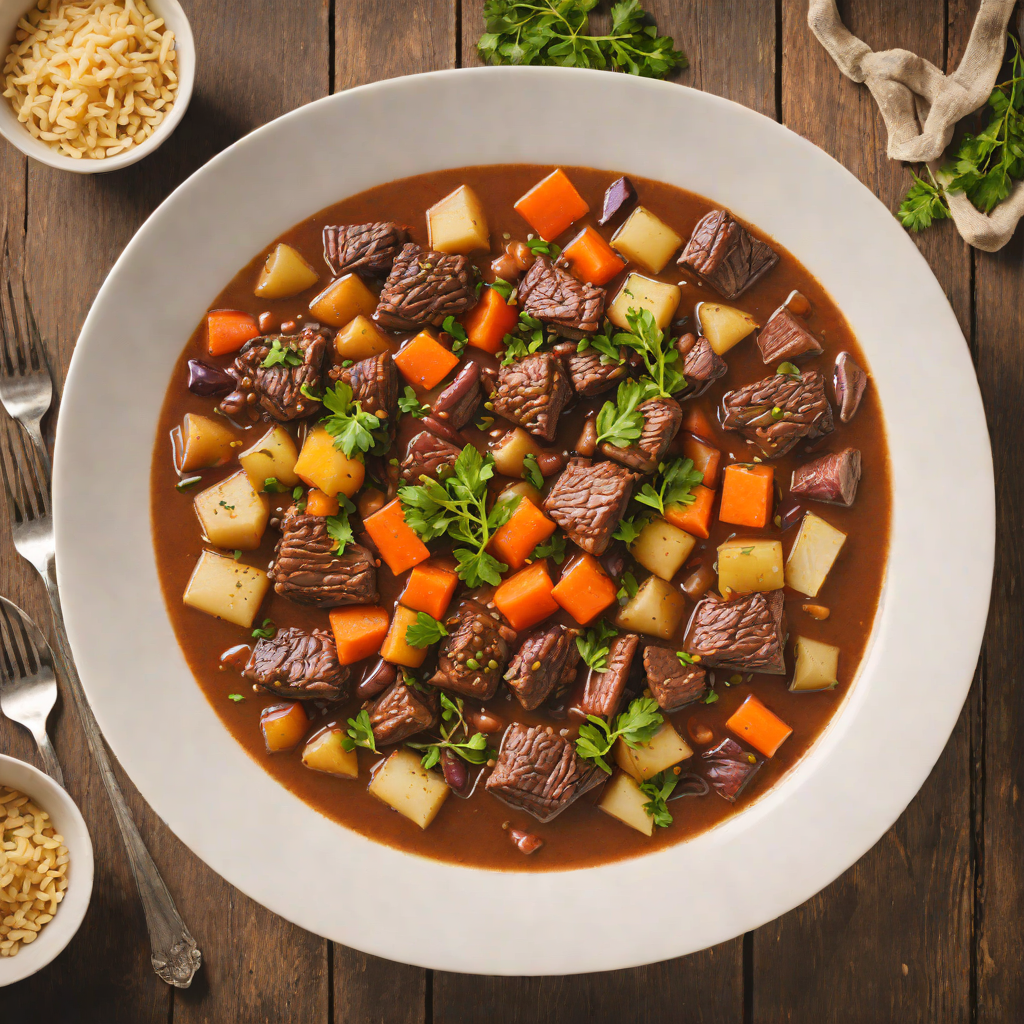 Red River Valley Bison Stew with Root Vegetables