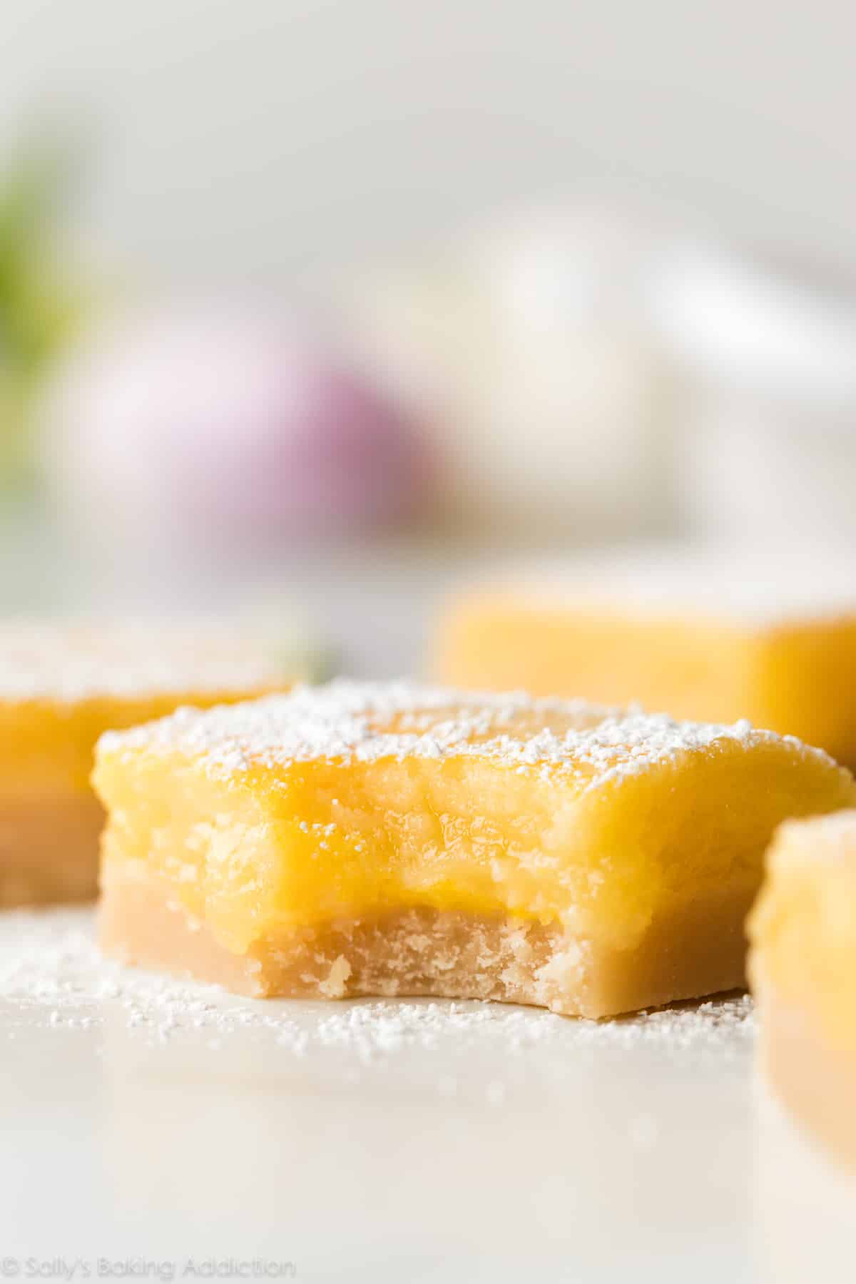 Classic Baked Lemon Bars with Shortbread Crust