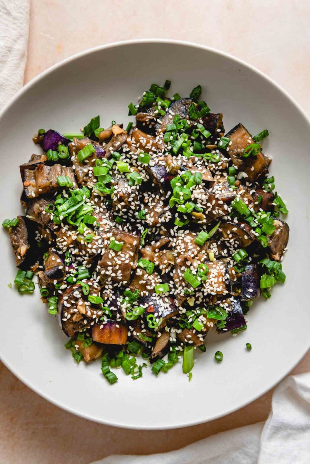 Eggplant and Cauliflower Stir-Fry with Sesame and Ginger
