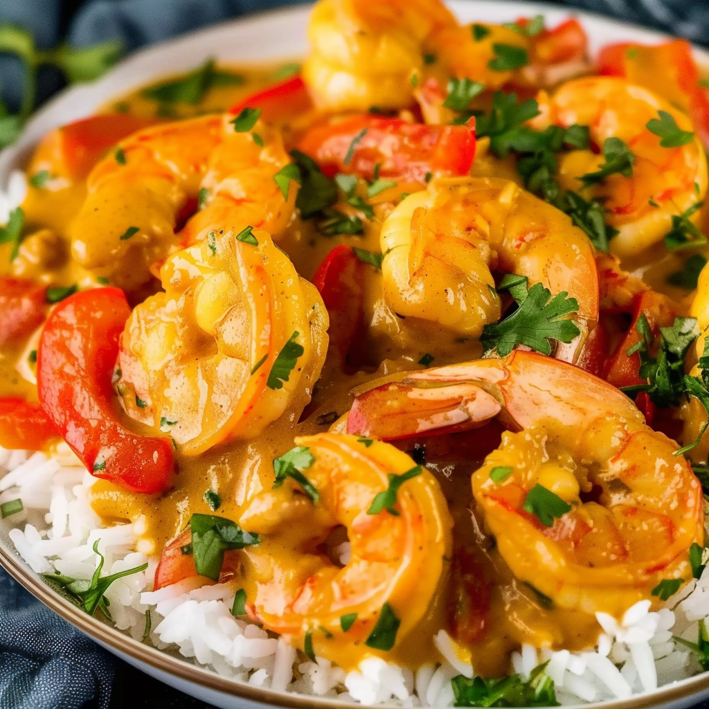 Take On Me Spiced Coconut Curry Shrimp