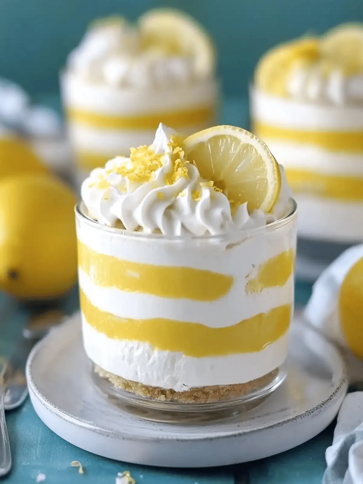 No-Bake Lemon Cheesecake Parfait