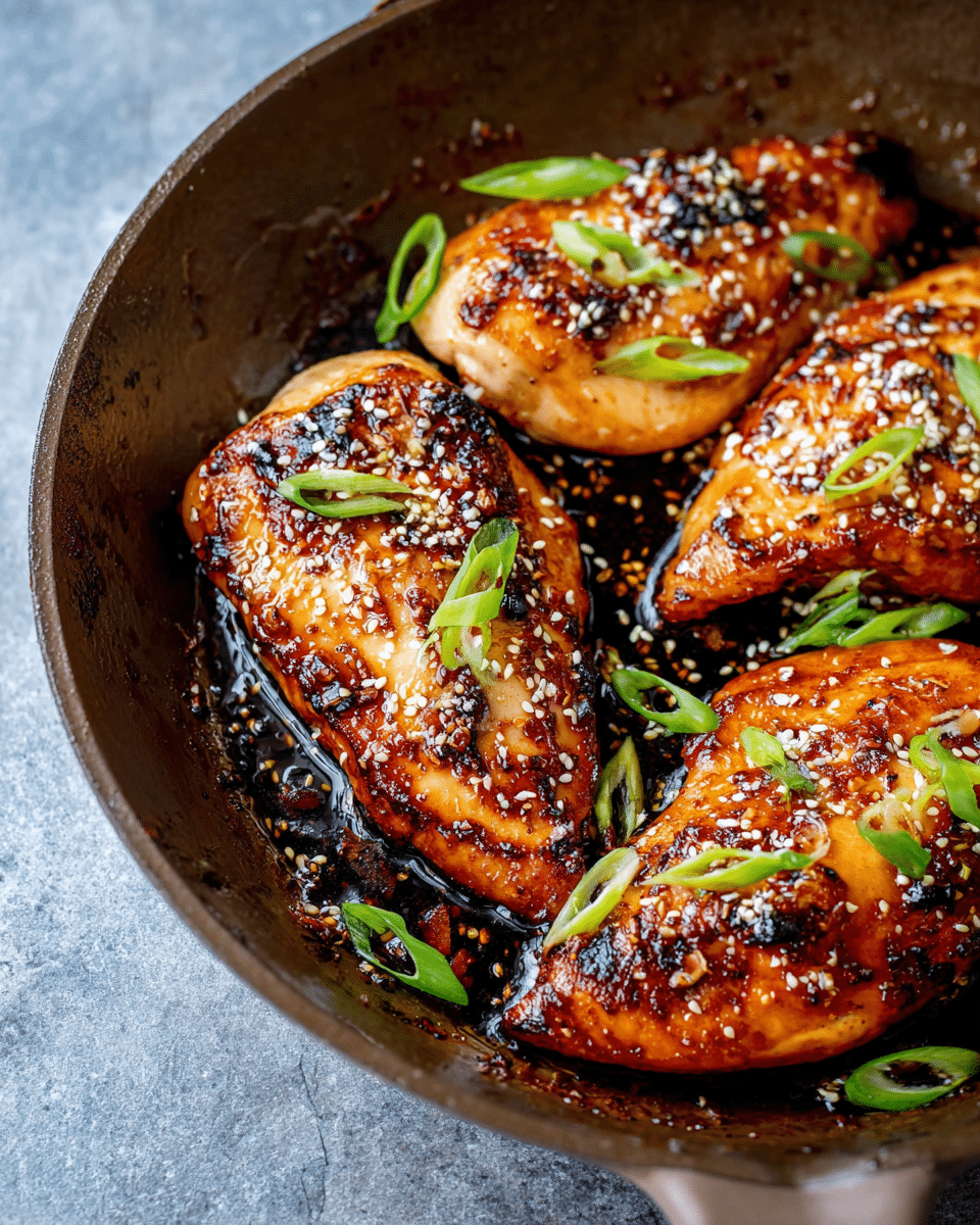 Miso-Roasted Chicken with Honey-Ginger Glaze