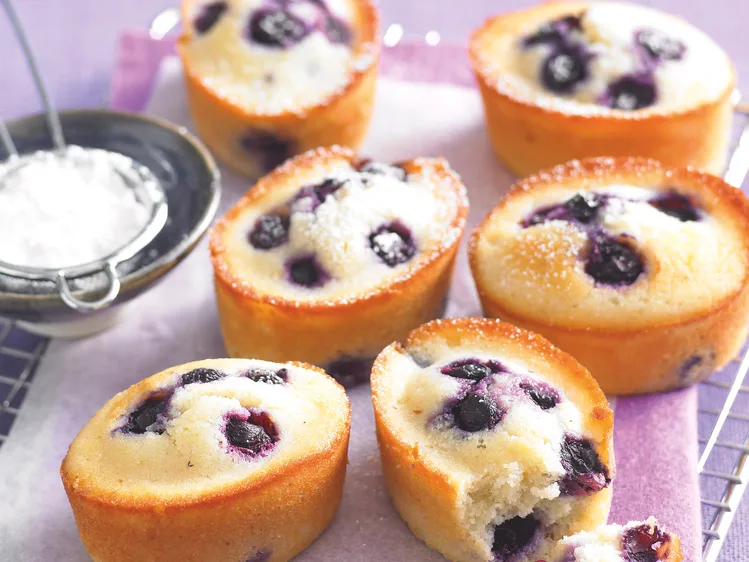 Tangy Blueberry and Lemon Friands