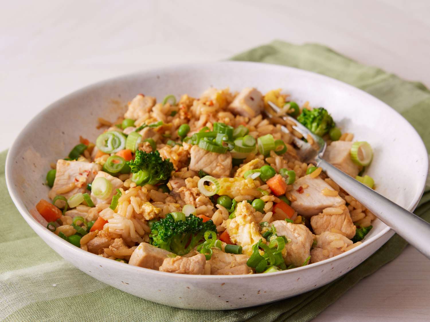 Pork and Cauliflower Fried Rice with Scallions