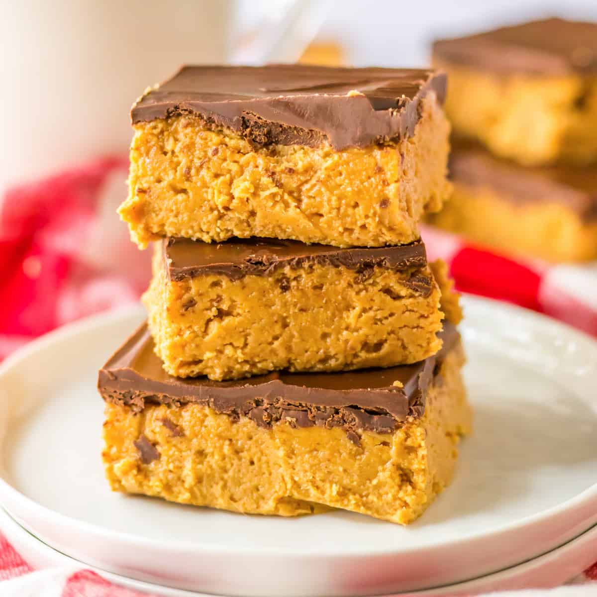 Lazy No-Bake Chocolate Peanut Butter Bars