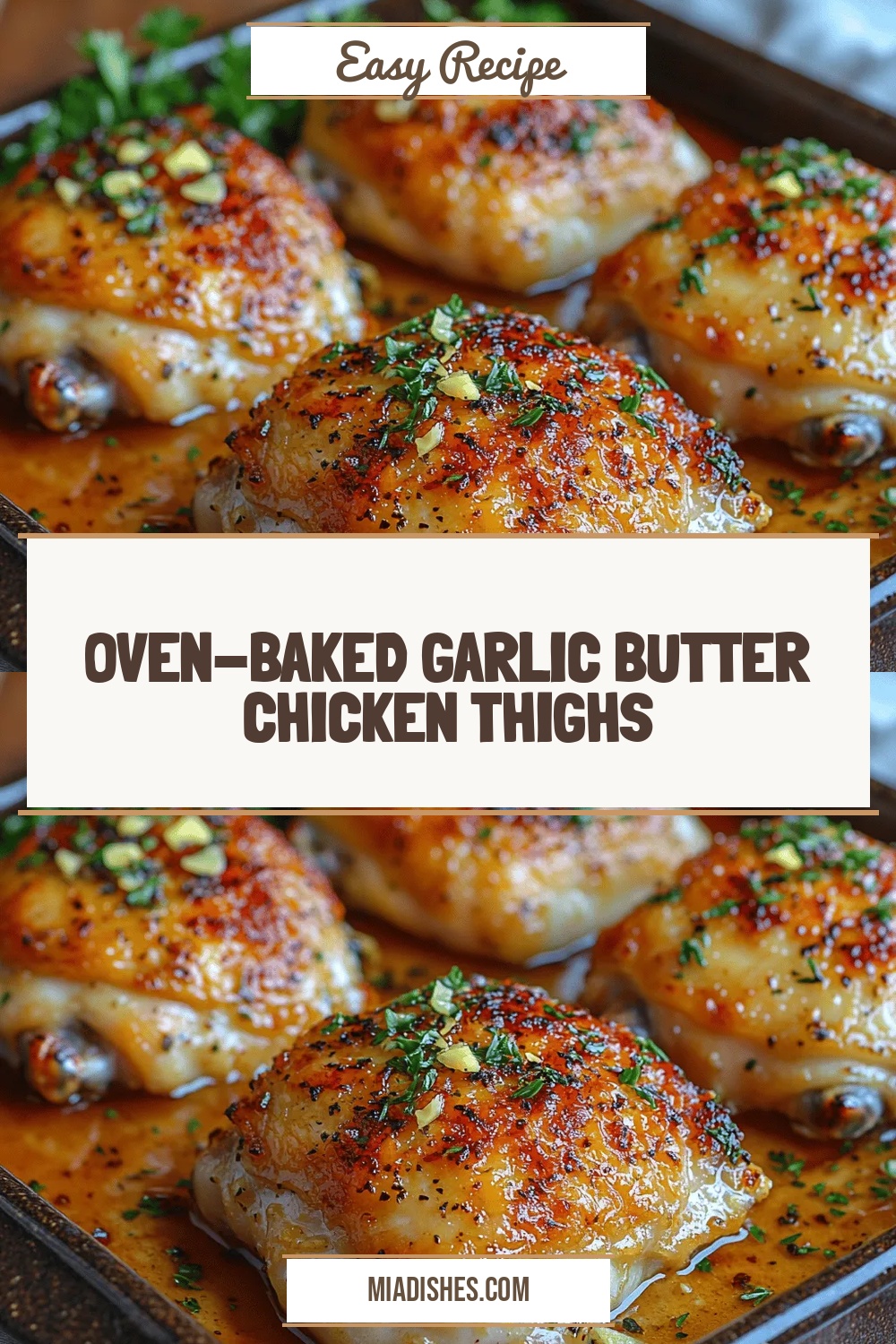 Oven-Roasted Garlic Butter Keto Chicken Thighs