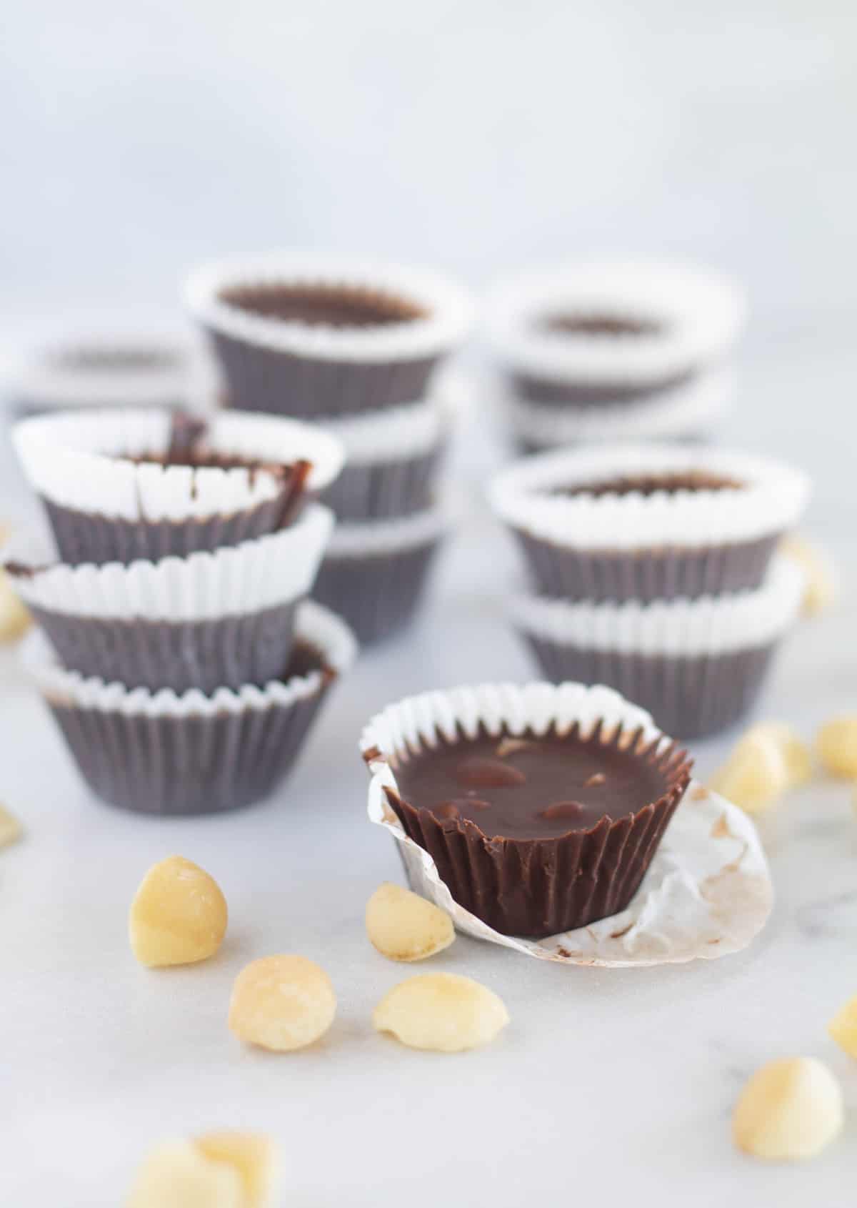 Keto Chocolate Macadamia Nut Butter Fat Bombs