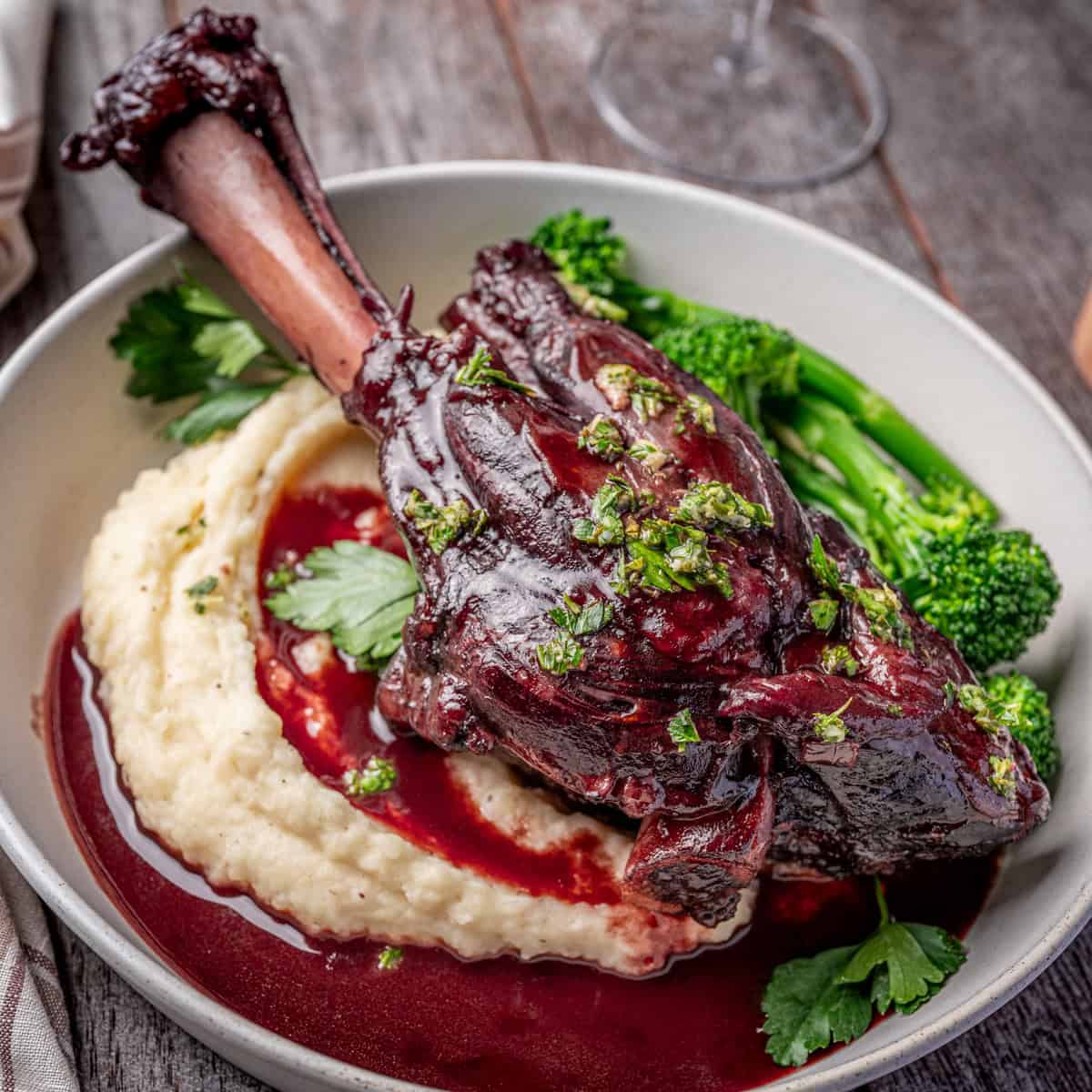 Mini Red Wine Marinated Lamb Roasts
