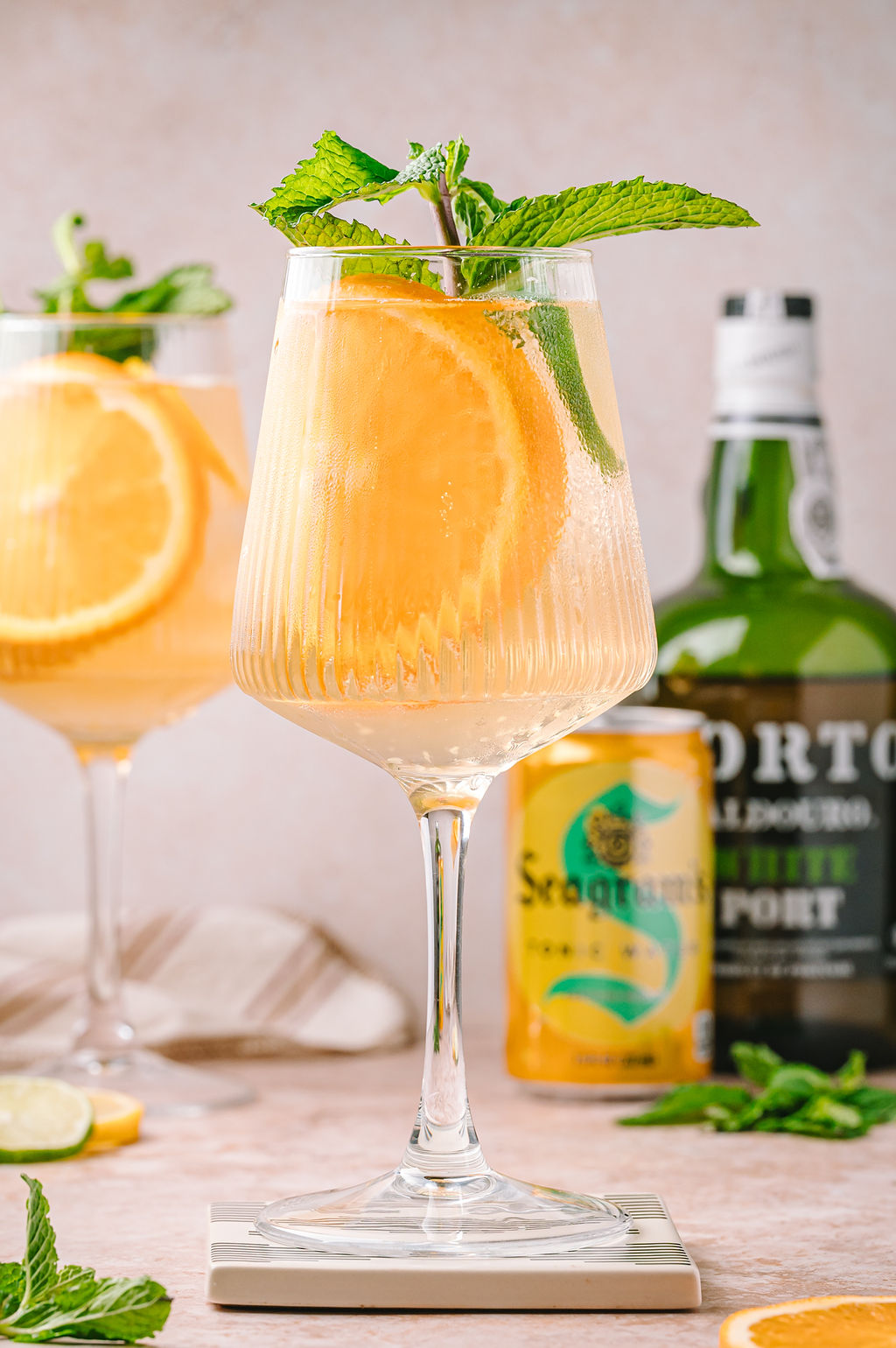 Porto Tonico Cocktail with Citrus and Herbal Notes