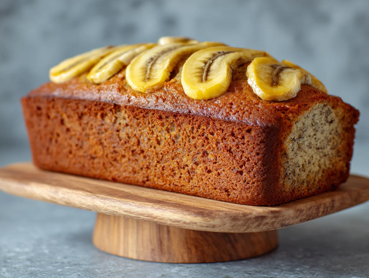 Baked Banana Cake with Cinnamon Sugar Glaze