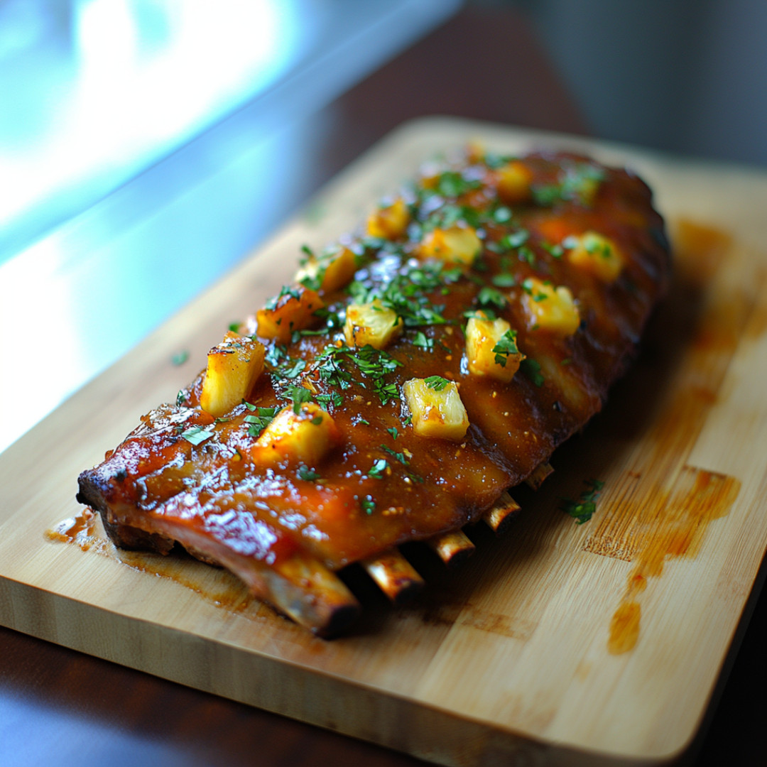 Smoky Chipotle Baby Back Ribs with Pineapple Glaze