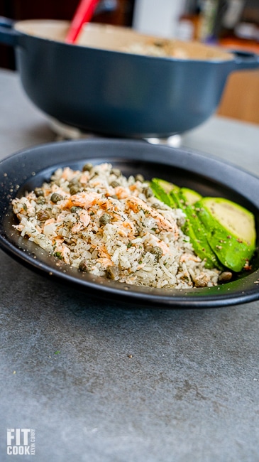 Herb-Roasted Salmon with Dill Rice